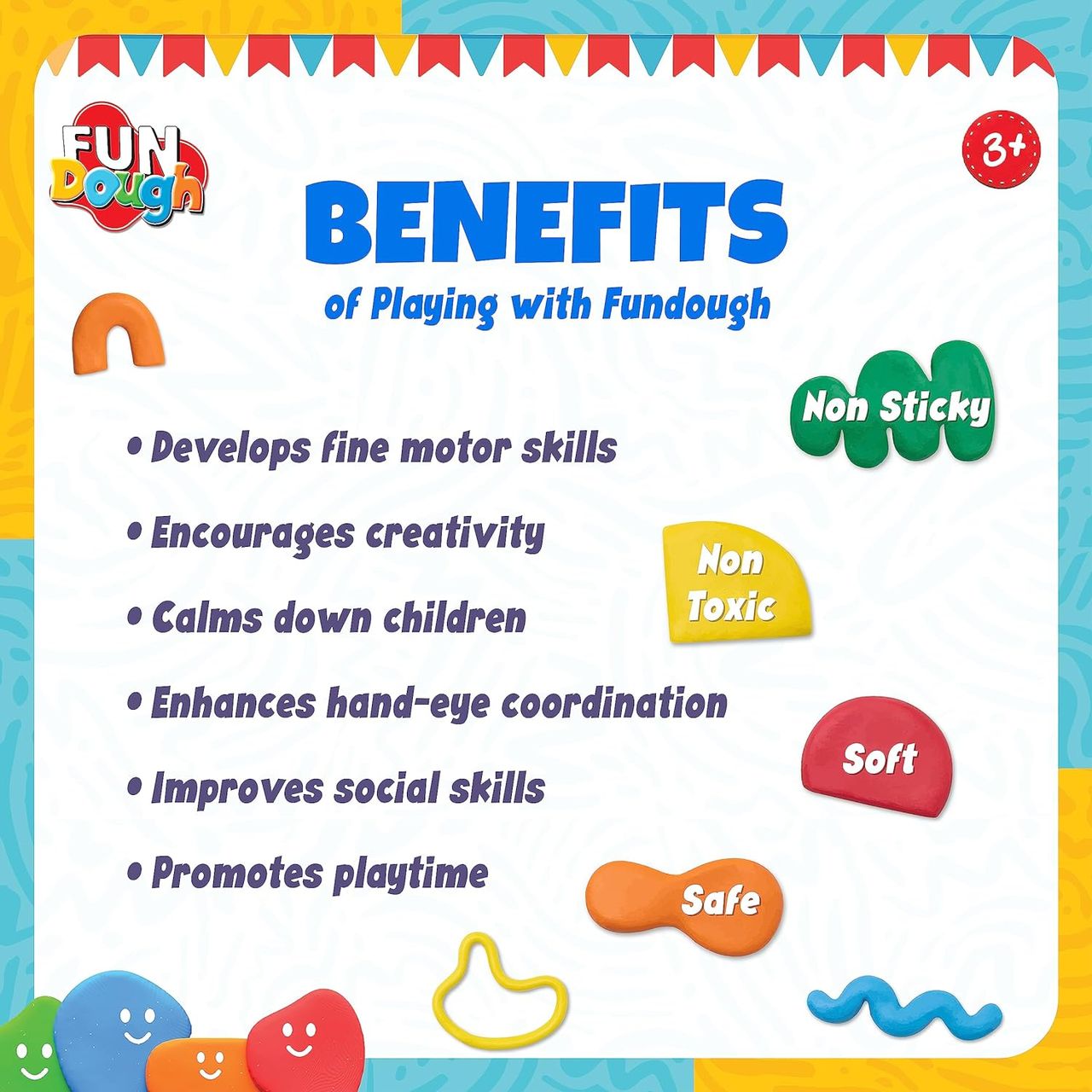 Funskool Fundough Fun Workshop - Creative Multi-Colour Play Set