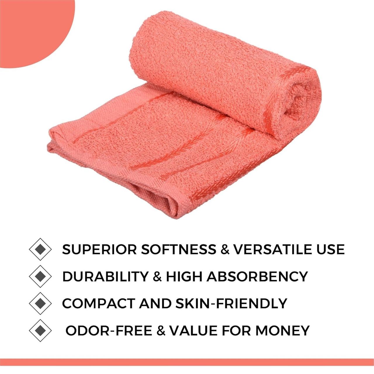 Kuber Industries Lining Face Towels for Facewash|Gym|Travel|Daily use|14x21 Inch|Pack of 4|Multi