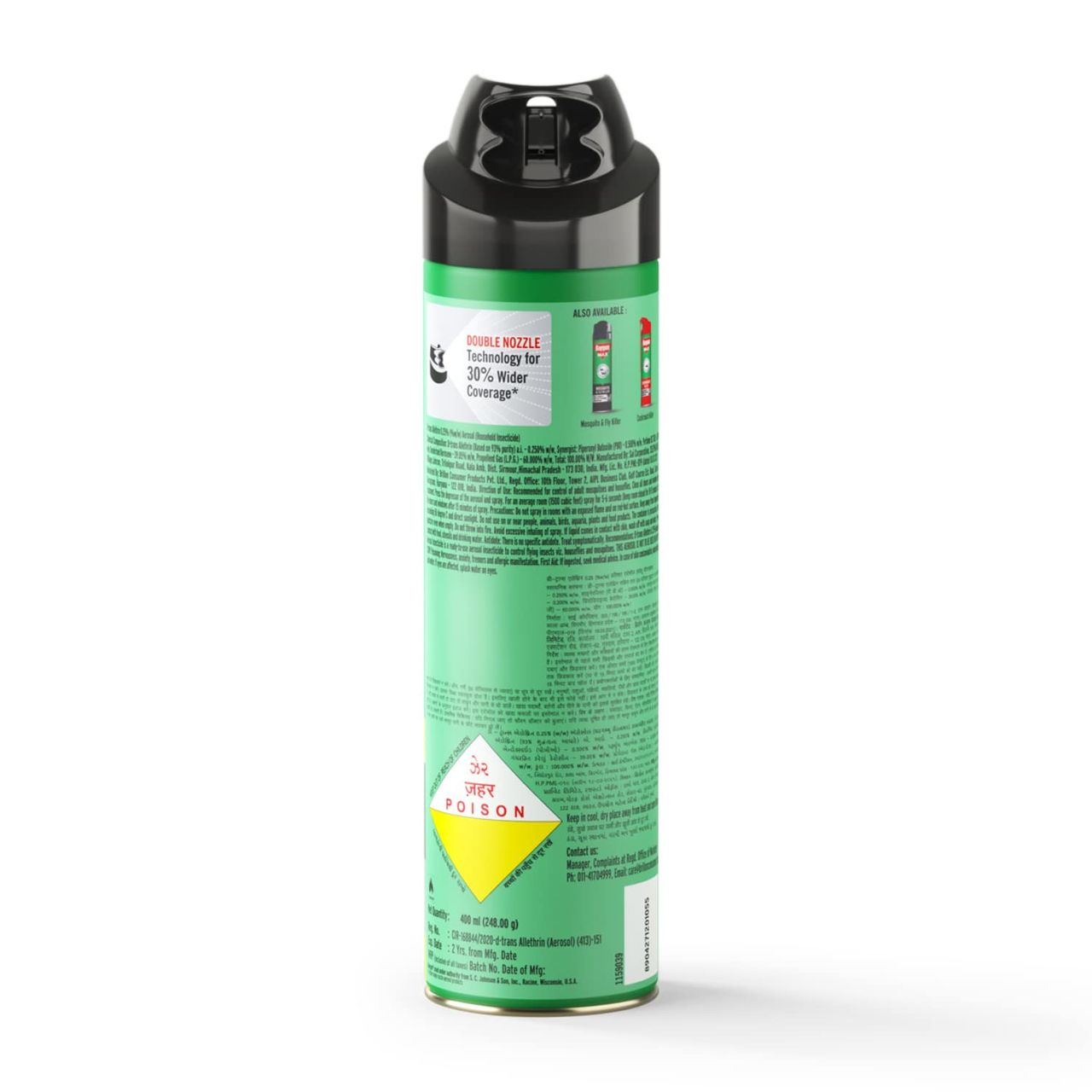 Baygon Max Lime Fragrance Mosquito and Fly Killer Spray