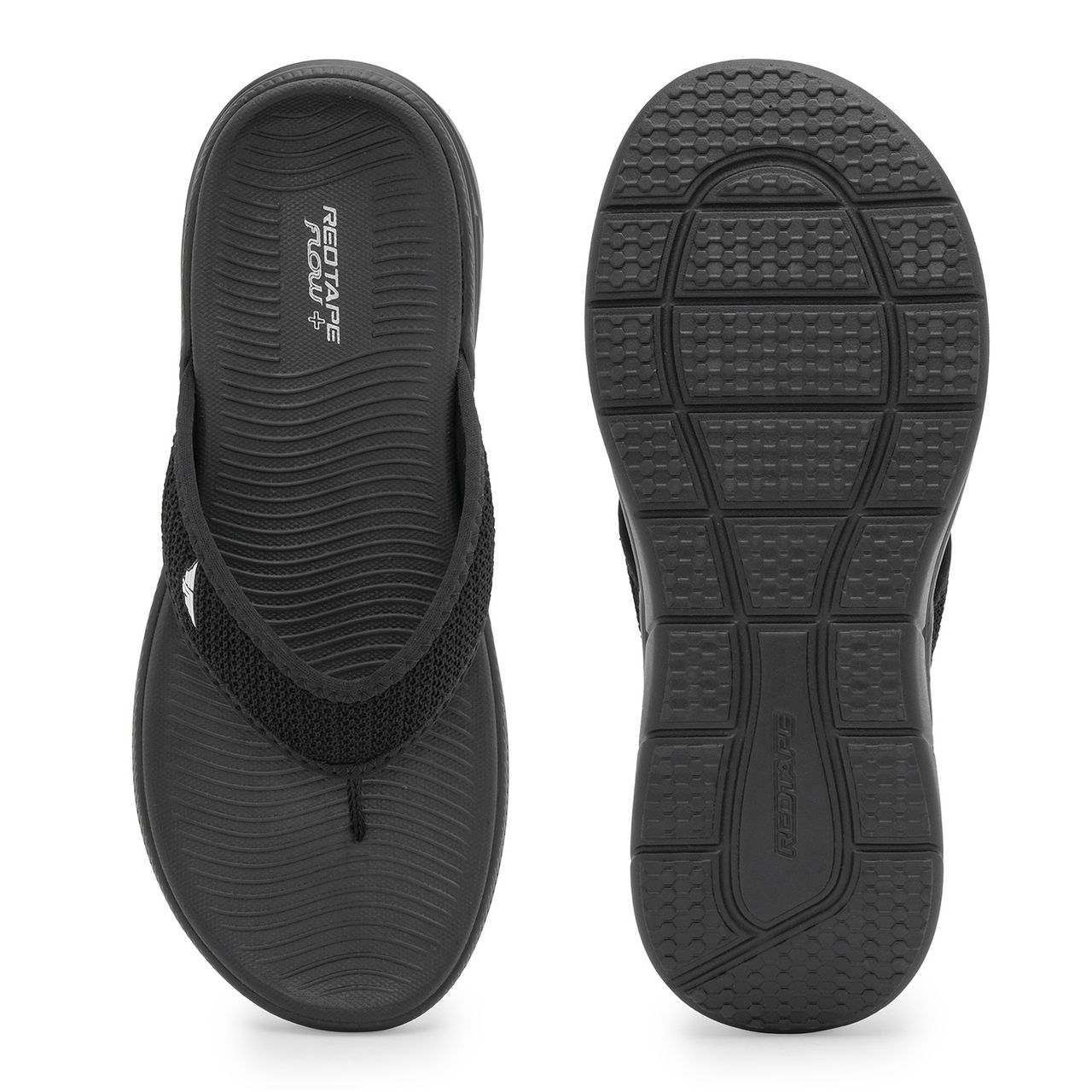 Red Tape Women's Sports Sandals | Refined Round-Toe Shape with a Relaxing Slip-On | Black - UK 4