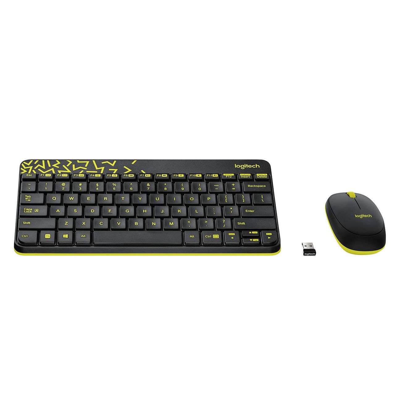 Logitech Mk240 Wireless Keyboard And Mouse Combo-Black/Yellow