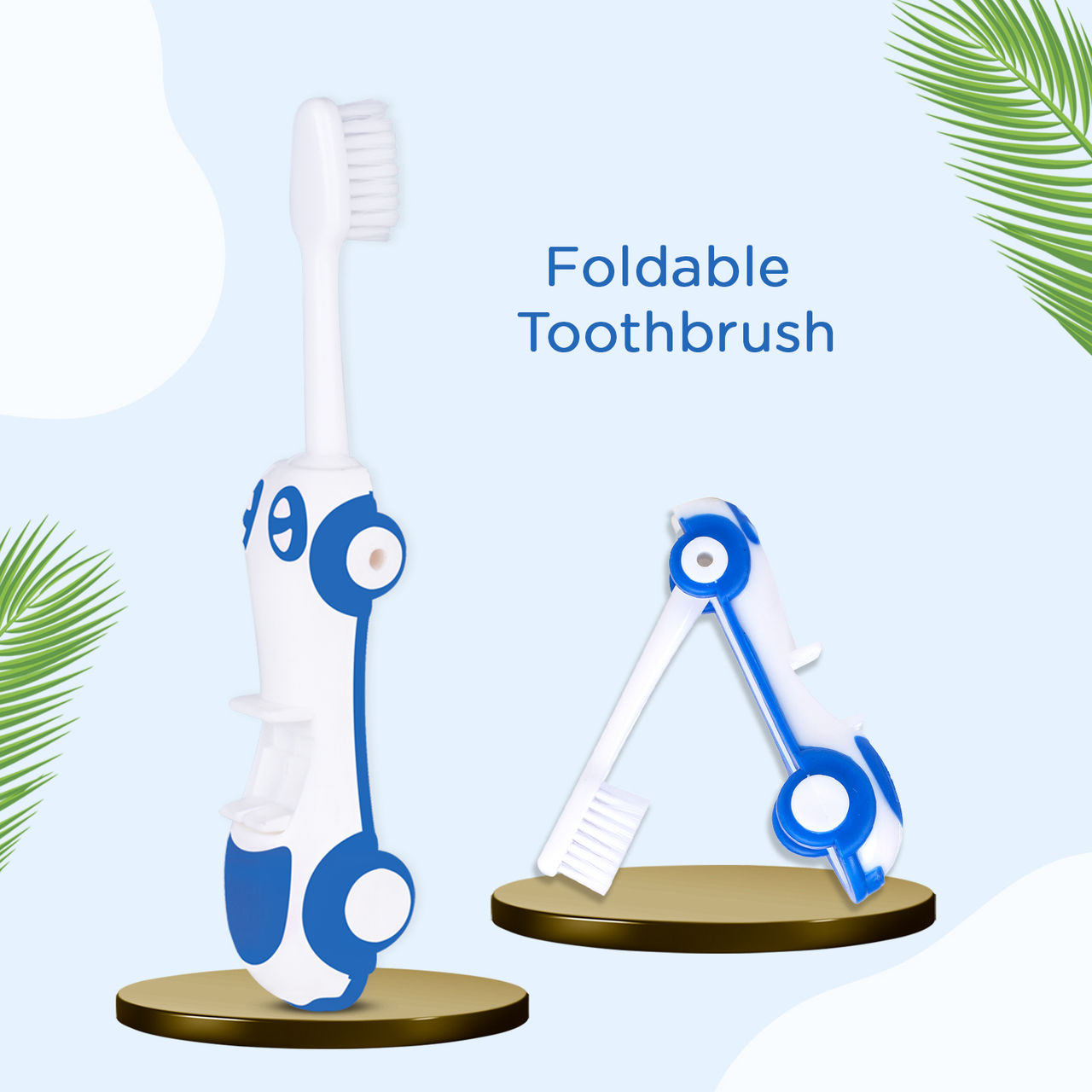 Mee Mee Vehicles Baby Toothbrush For Kids | Blue | 6 months - 3 years