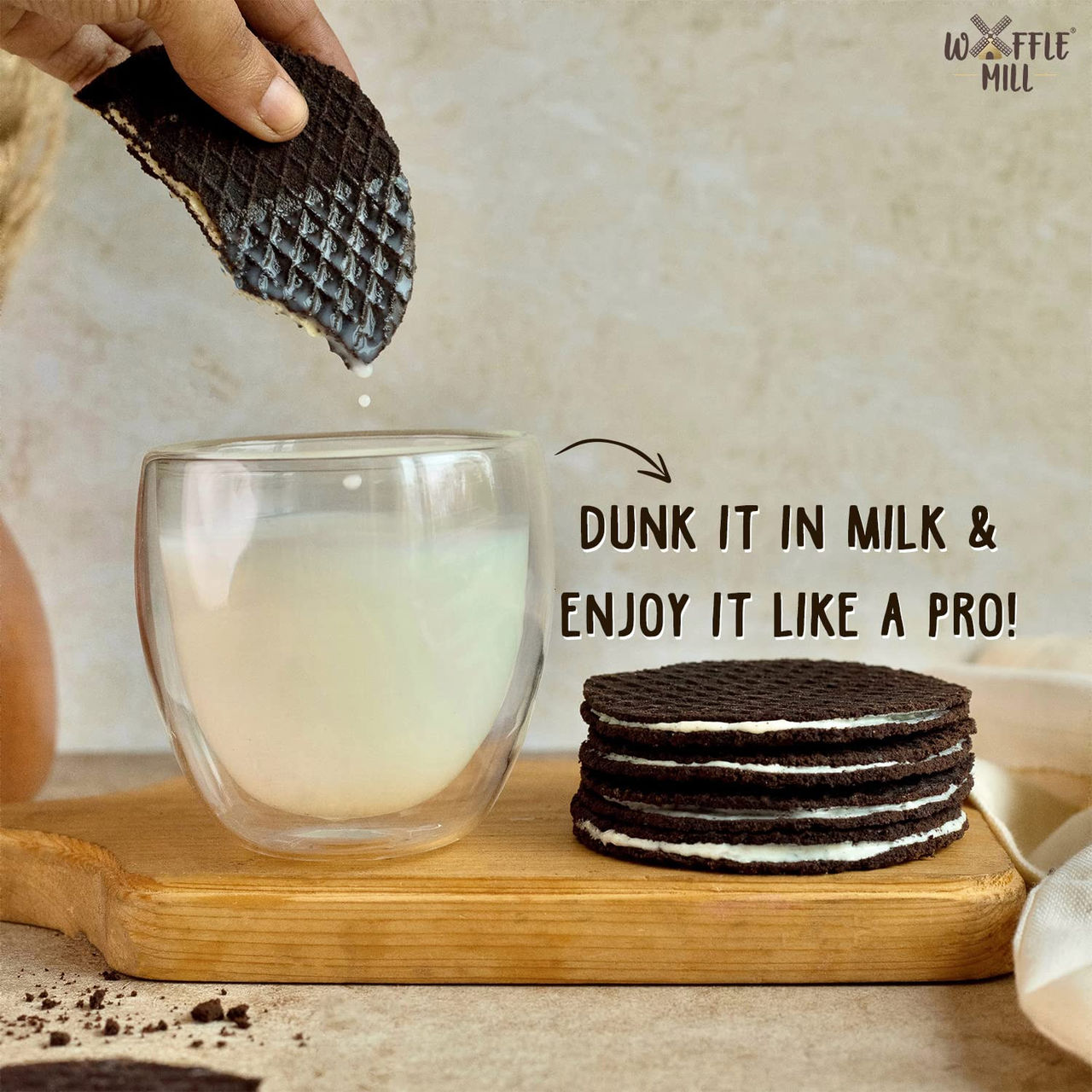Waffle Mill Cookies - Cookies And Cream (Box Of 2)