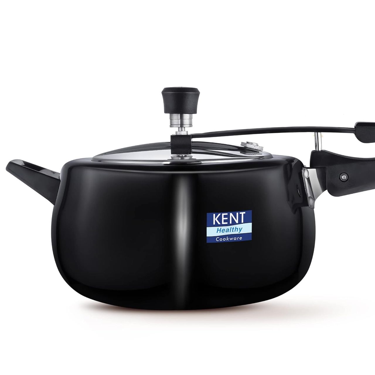 Kent Hard Anodised Pressure Cooker 5L with SS Inner Lid 3.25 mm Thick Base Induction Compatible