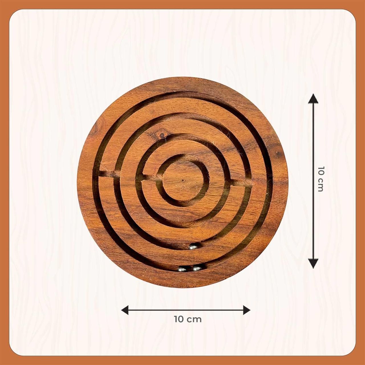 Little Ginnie Wooden Maze Puzzle Develop Problem-Solving, Motor Skills Ideal For Kids Ages 3+ Years