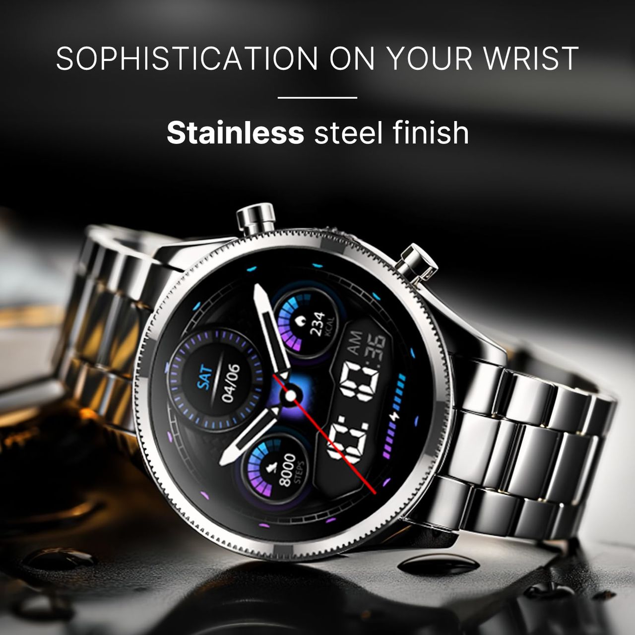 Noise NoiseFit Halo Plus Smartwatch - Elite Black