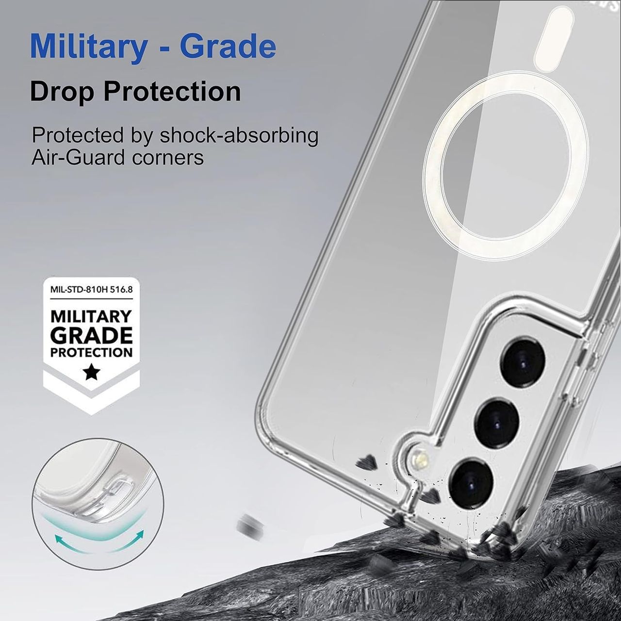 Artistque Case for Samsung Galaxy S21 Fe Back Cover - Transparent Clear Magsafe