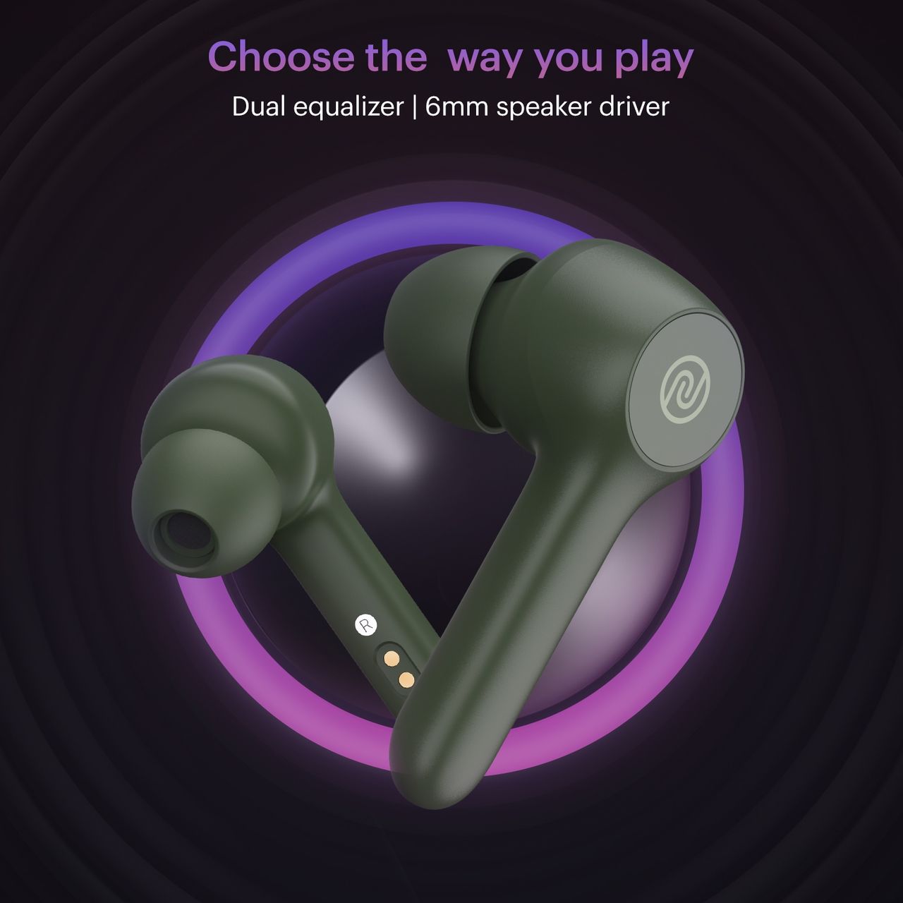 Noise Buds VS201 V3 Truly Wireless Bluetooth Earbuds - Forest Green