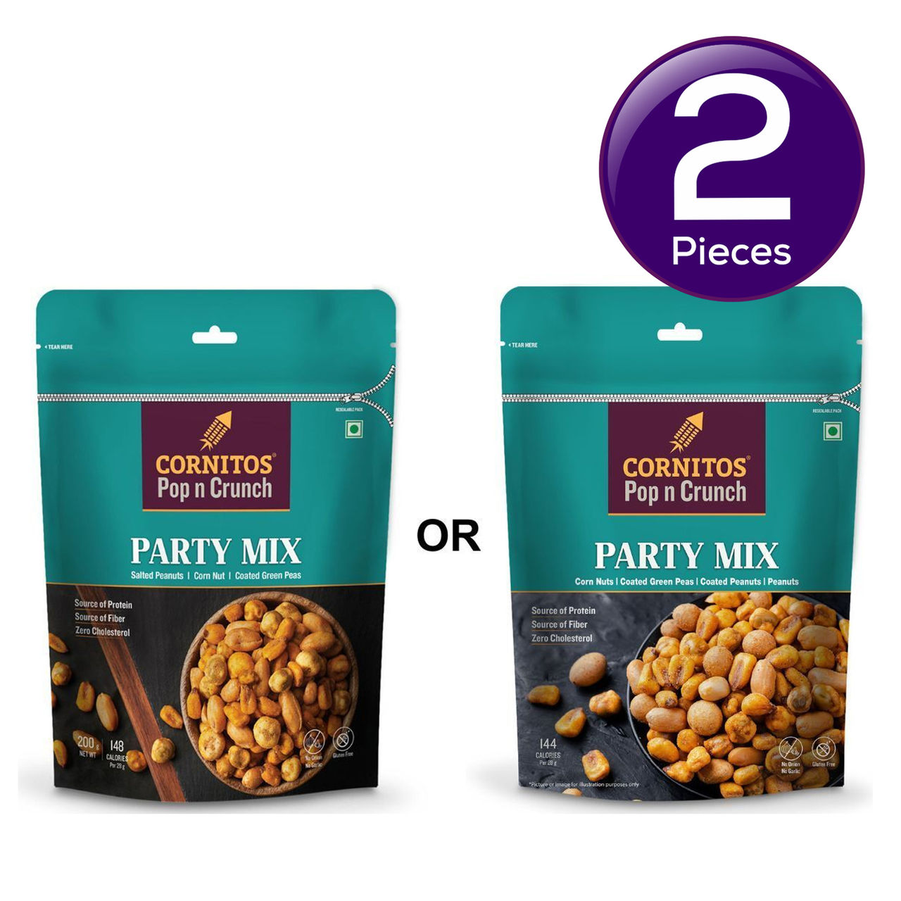 Cornitos Nut Mixture - Crunchy Party Snack 180 g Combo
