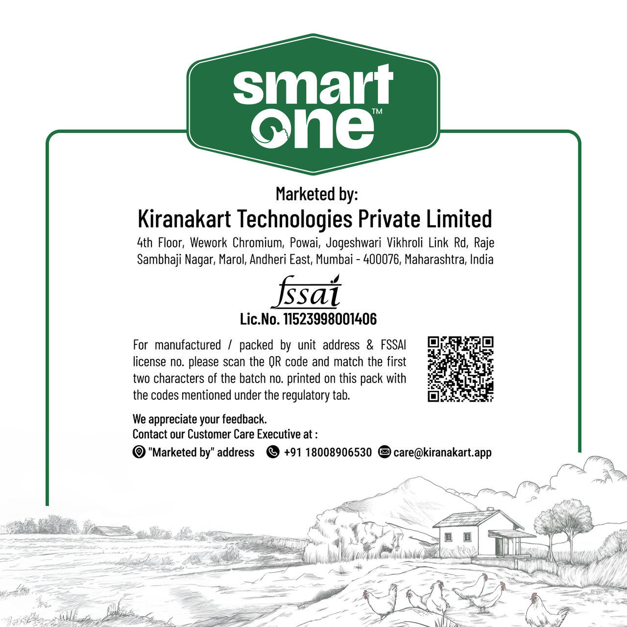 Smart One White Eggs - Pack of 6