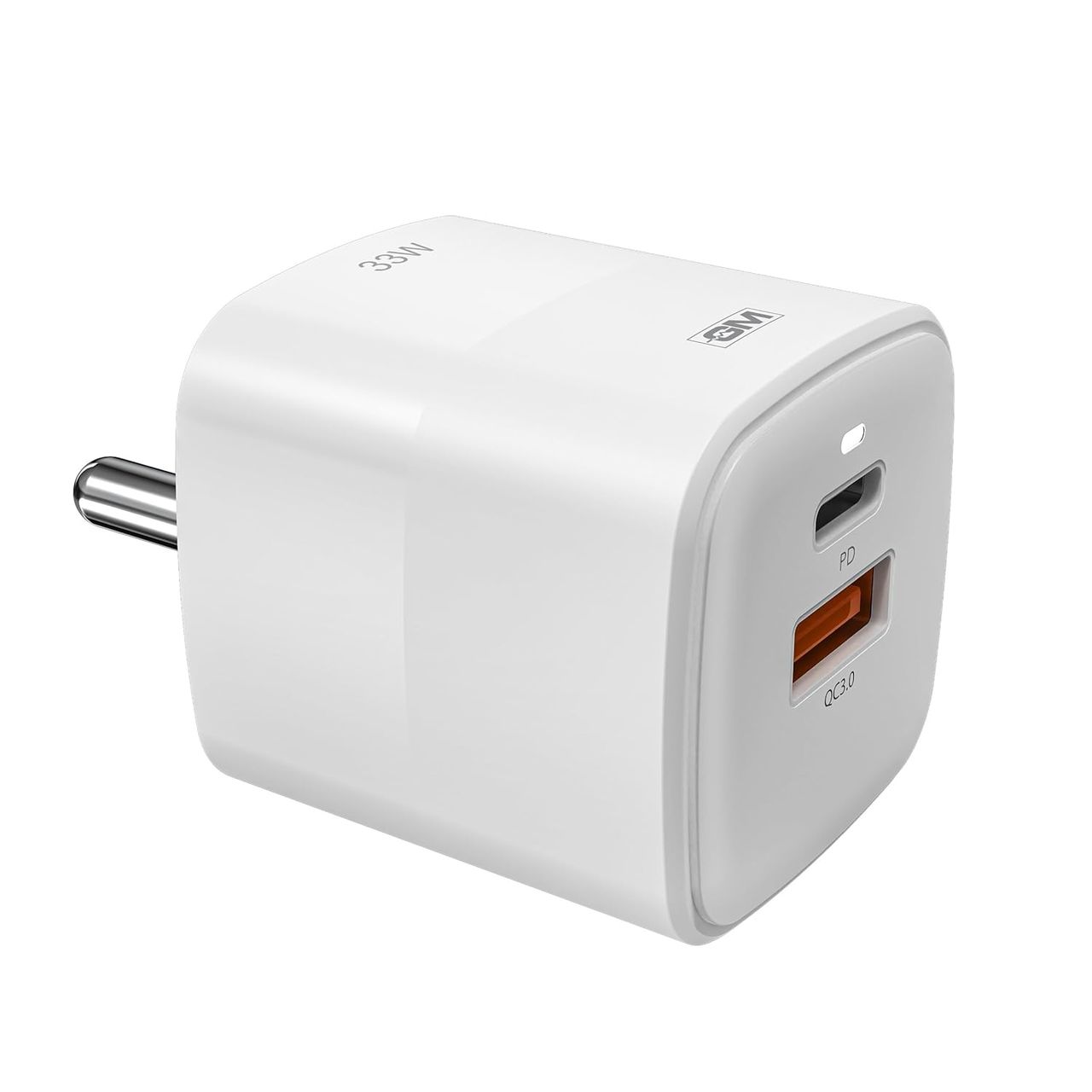 Gm G+ 33W Wall Charger, Gan Technology, Over Heat Protection, Qc Dual Port, 3.0 Type C & A Port