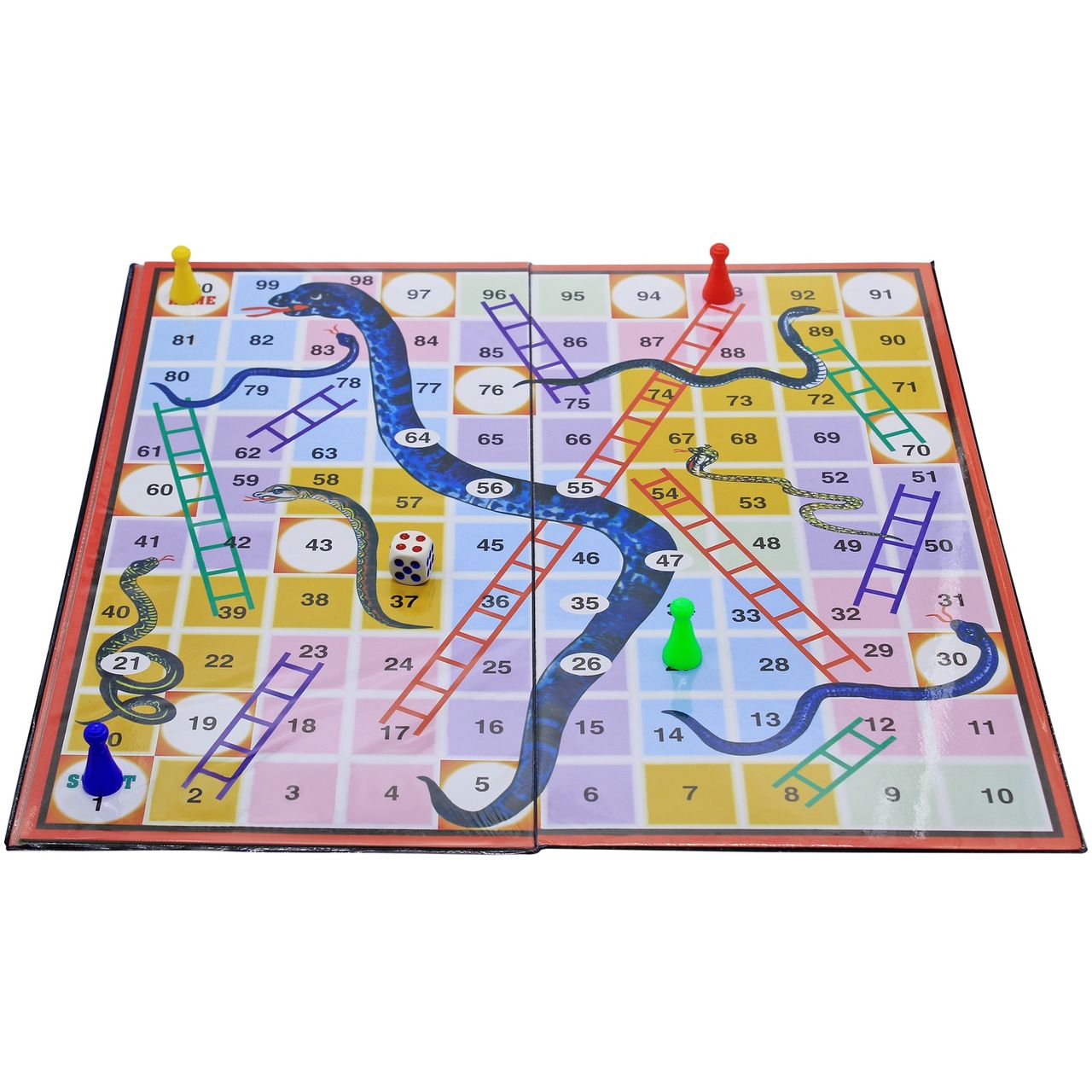 Ekta Ludo, Snakes & Ladders Board Game, Family Game, Party & Fun Game