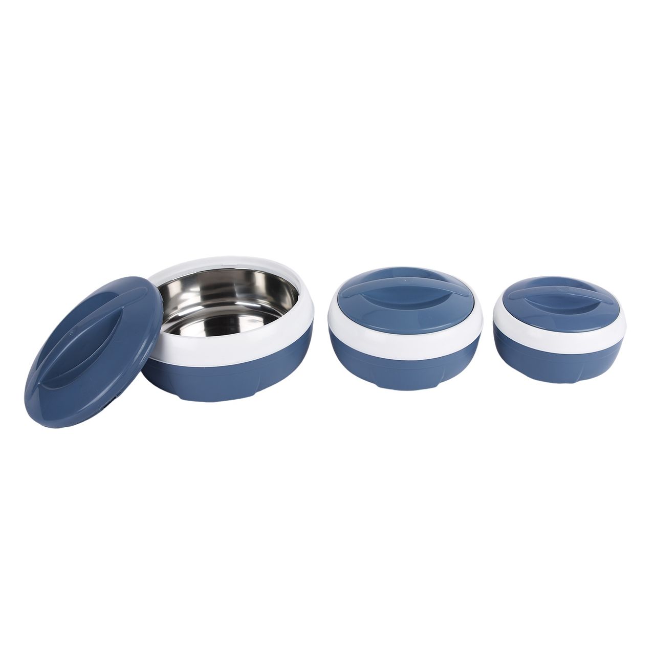 Princeware Solar Theroware Casserole Set of 3 Pcs 530 ml |780 ml |1290 ml | Grey