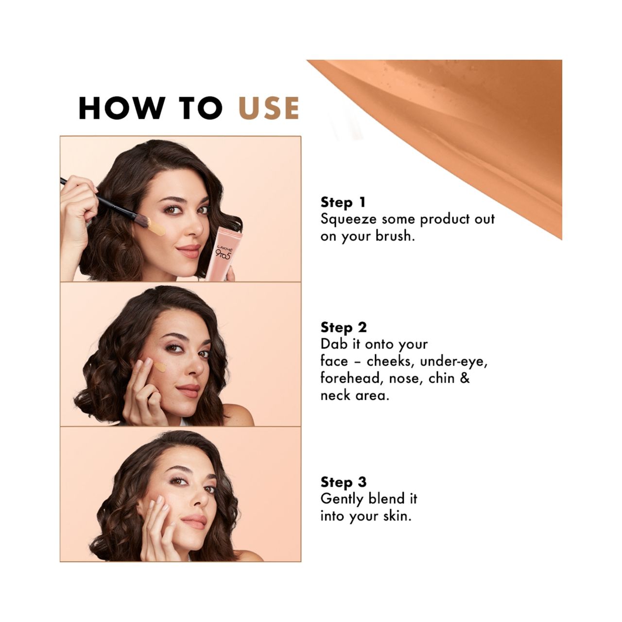 Lakme 9-5 P+M FDN Warm Creme