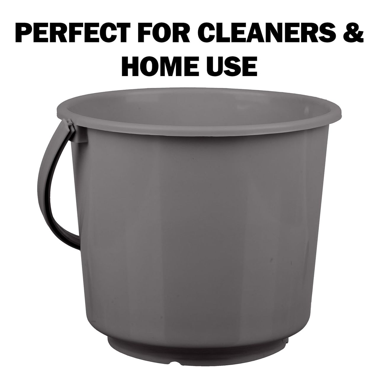 Kuber Industries Plastic Bucket for Cleaning & Storage|Plain Bucket|5 L|Pack of 2|Multi
