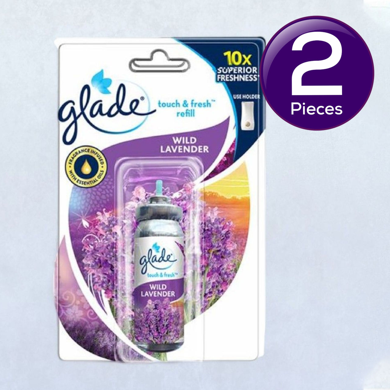 Glade Touch & Fresh Lavendar Refill 12 ml Combo