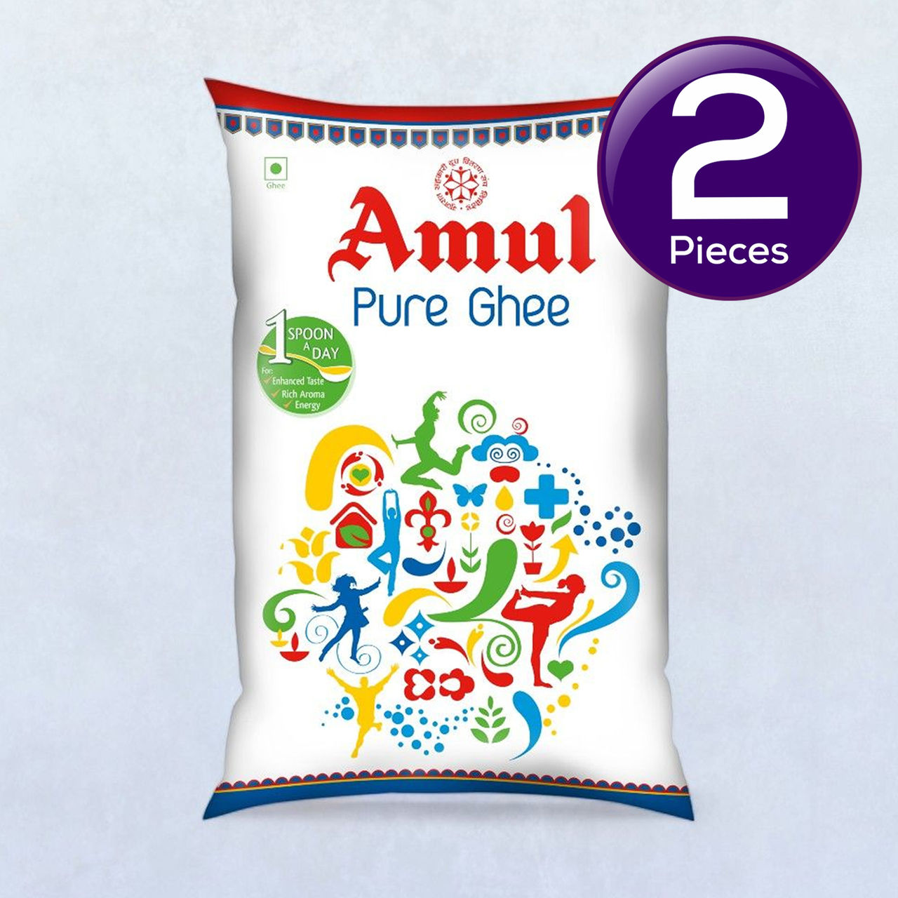 Amul Pure Ghee Pouch 1 l Combo