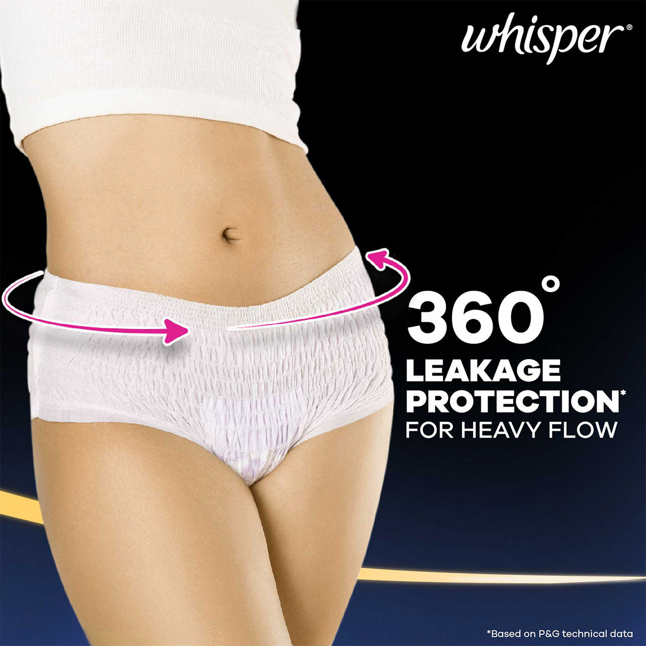 Whisper Super Absorbent Period Panties | M-L