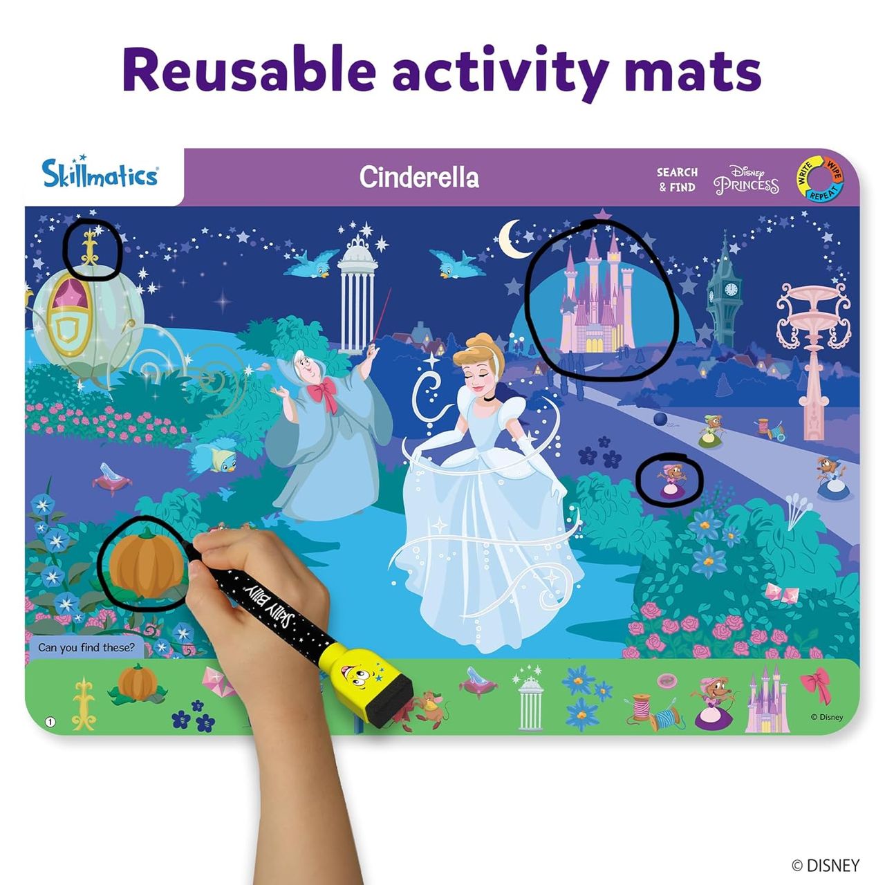 Skillmatics Preschool Learning Activity - Search And Find Disney Princess
