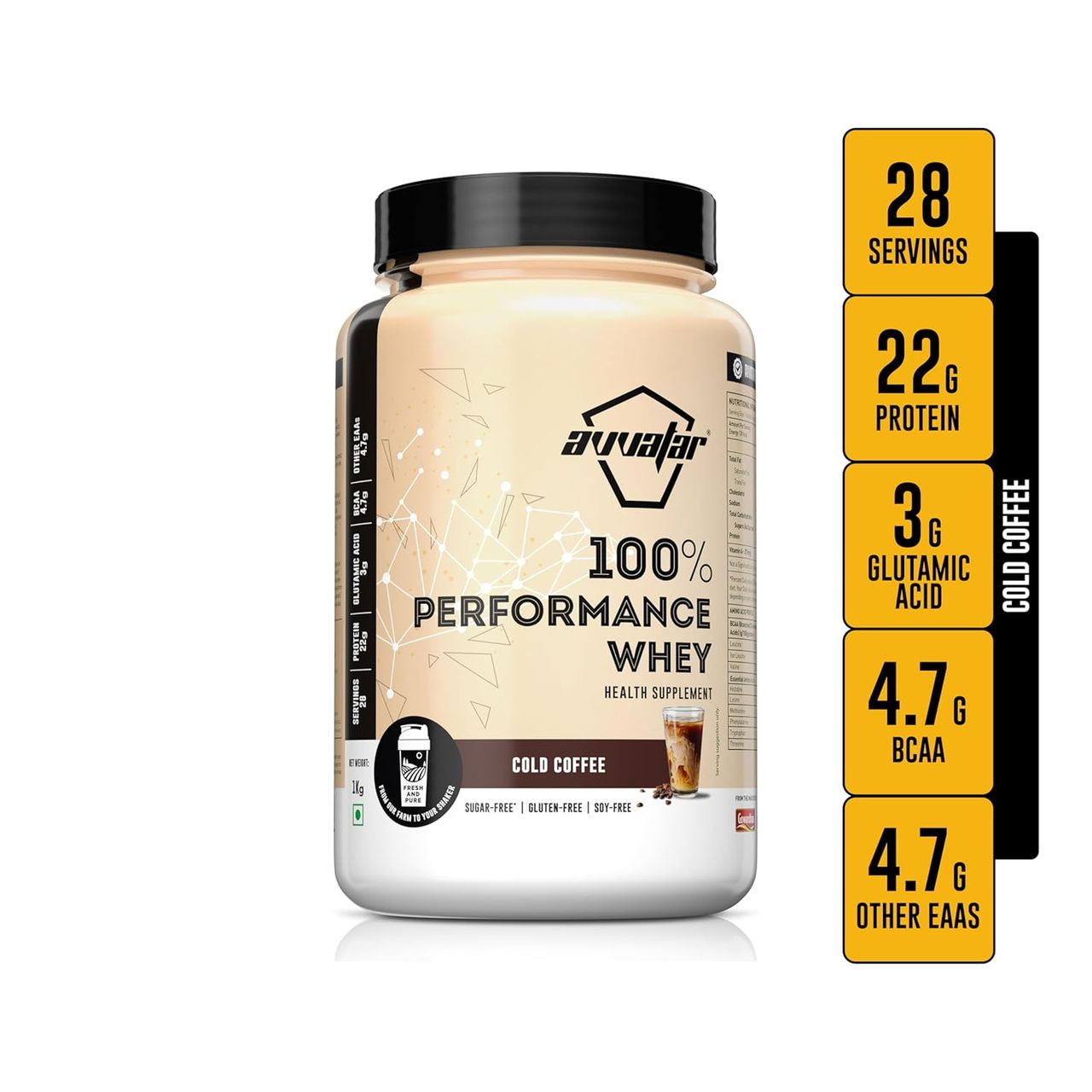 Avvatar Performance Whey Protein Cold Coffee