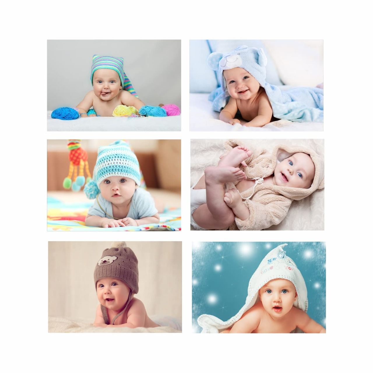 Paper Plane Design Cute Baby Posters | Set Of 6 | 12 x 18 Inch | D4