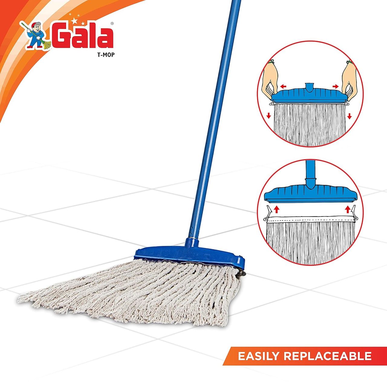 Gala T-Mop Floor Cleaning Cotton Mop