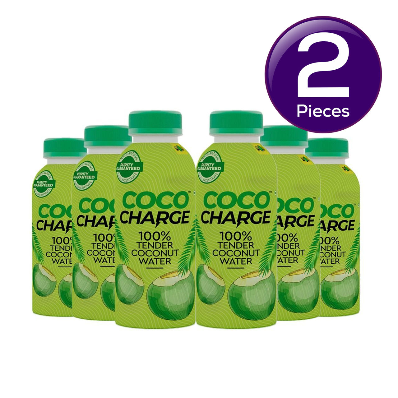 Coco Charge 100% Tender Coconut Water By Wow! Multipack (Pack Of 6) 1.2 l Combo