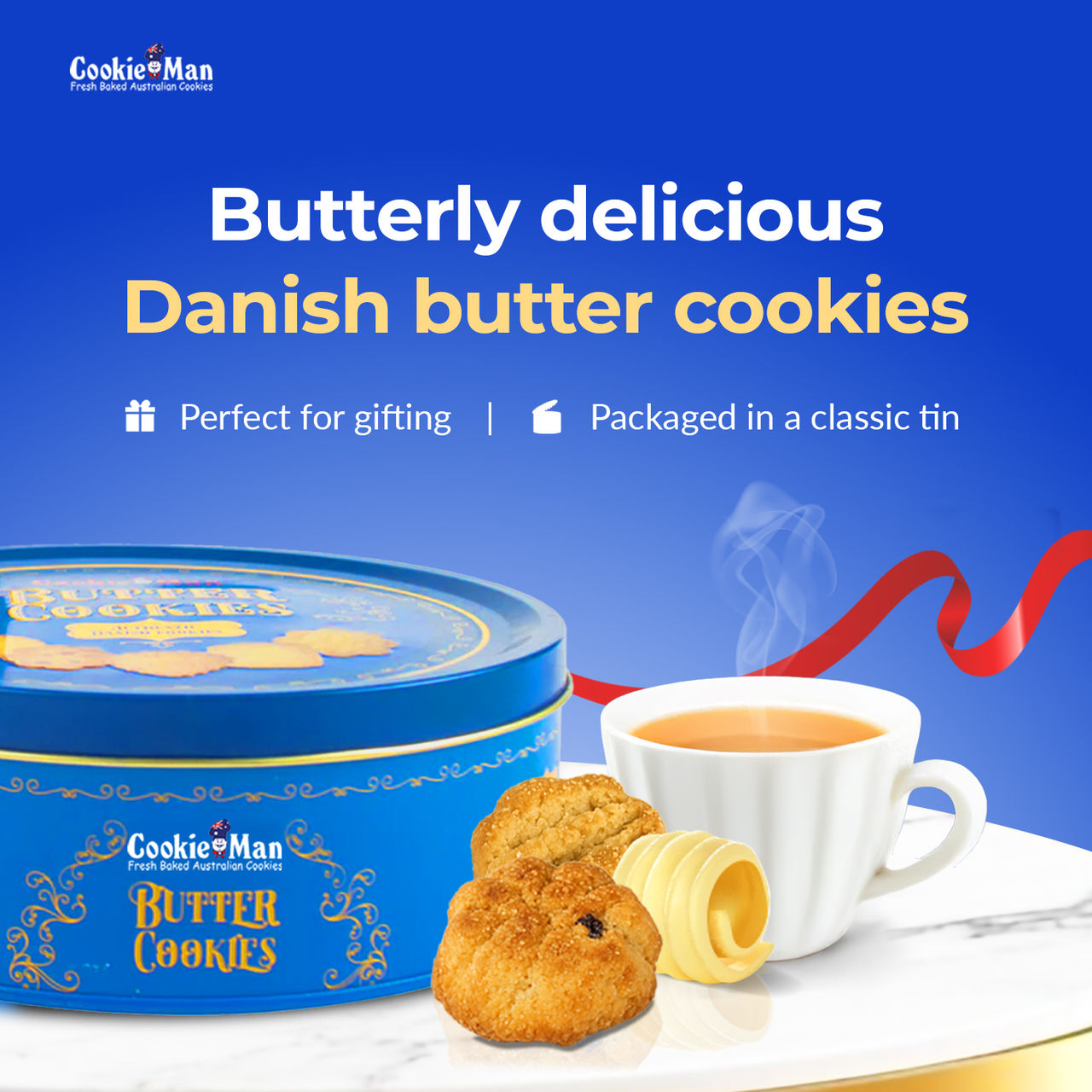 Cookie Man Danish Butter Cookies Biscuits