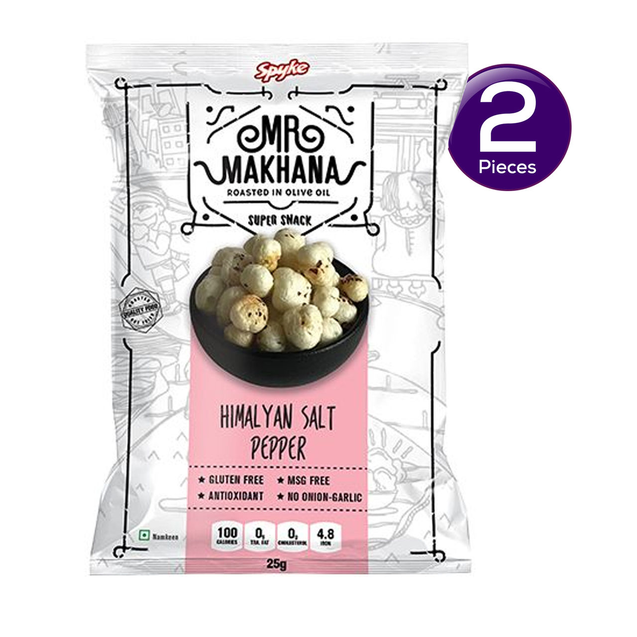 Mr. Makhana Himalayan Salt & Pepper Makhna 20 g Combo