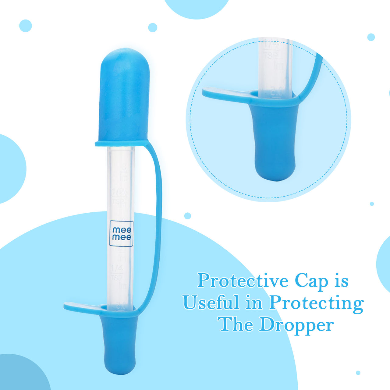 Mee Mee Accurate Medicine Dropper and Dispenser For Kids | Blue | 0 - 2 years