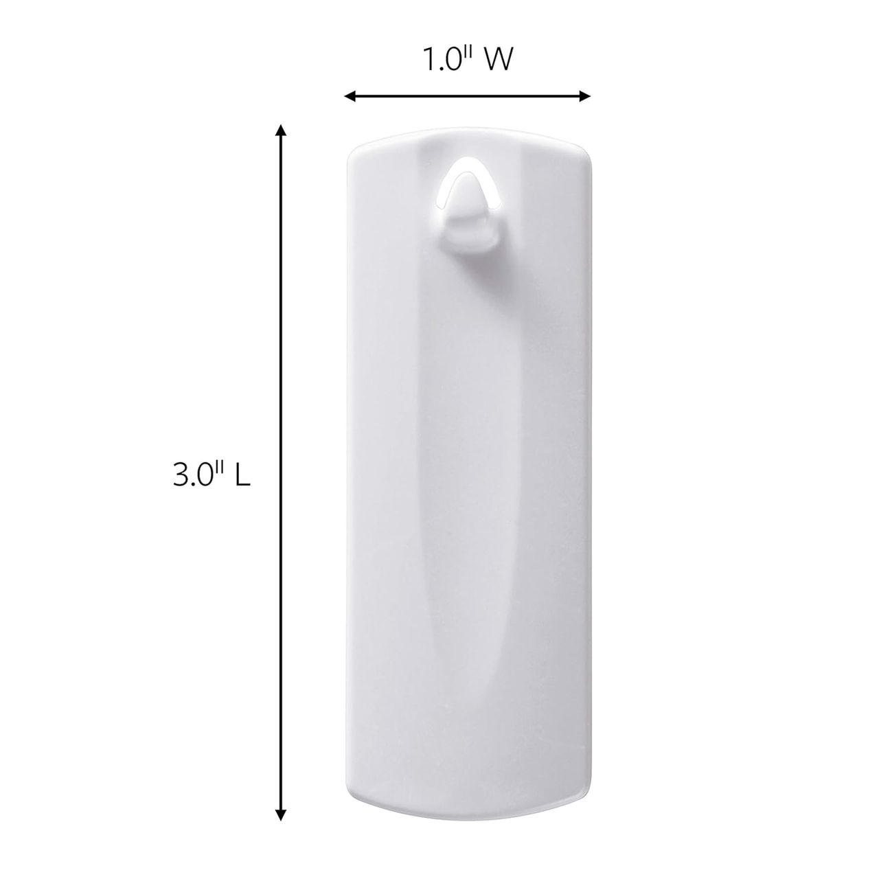 Command Saw Tooth Plastic Picture Hanger| Pack of 1 Hanger and 2 Strips| Holds Upto 1.8 kg