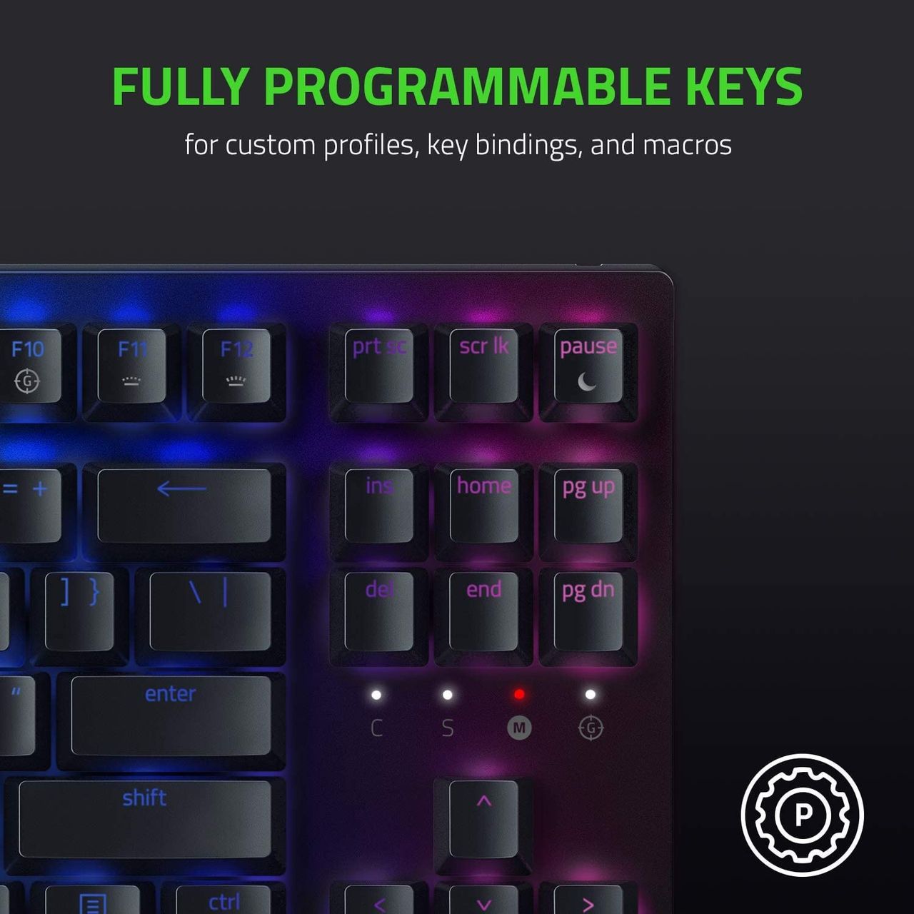 Razer Blackwidow V3 Tenkeyless - Mechanical Gaming Keyboard (Yellow Switch)-Black
