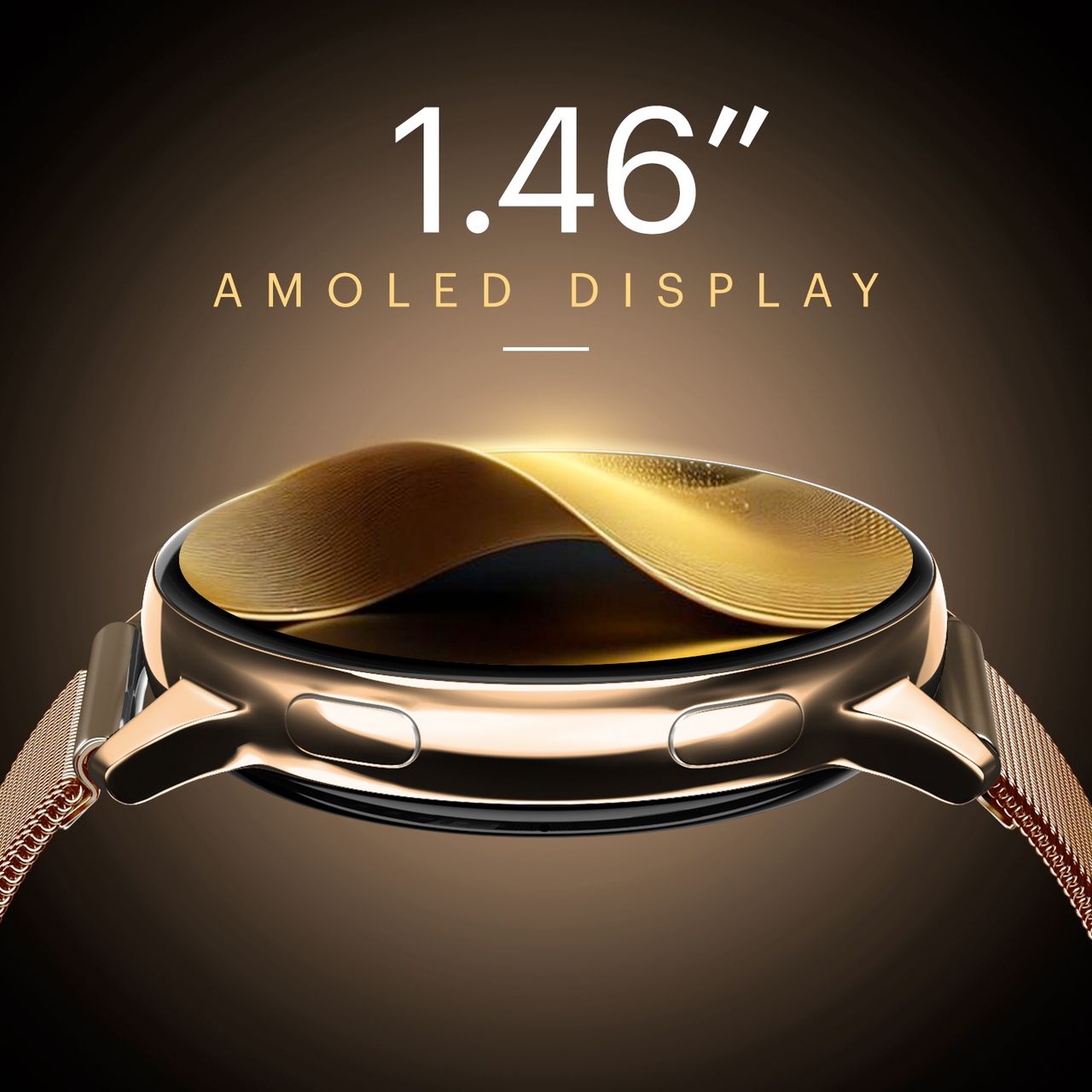 Noise Vortex Plus Smartwatch Women's Edition - Gold Link