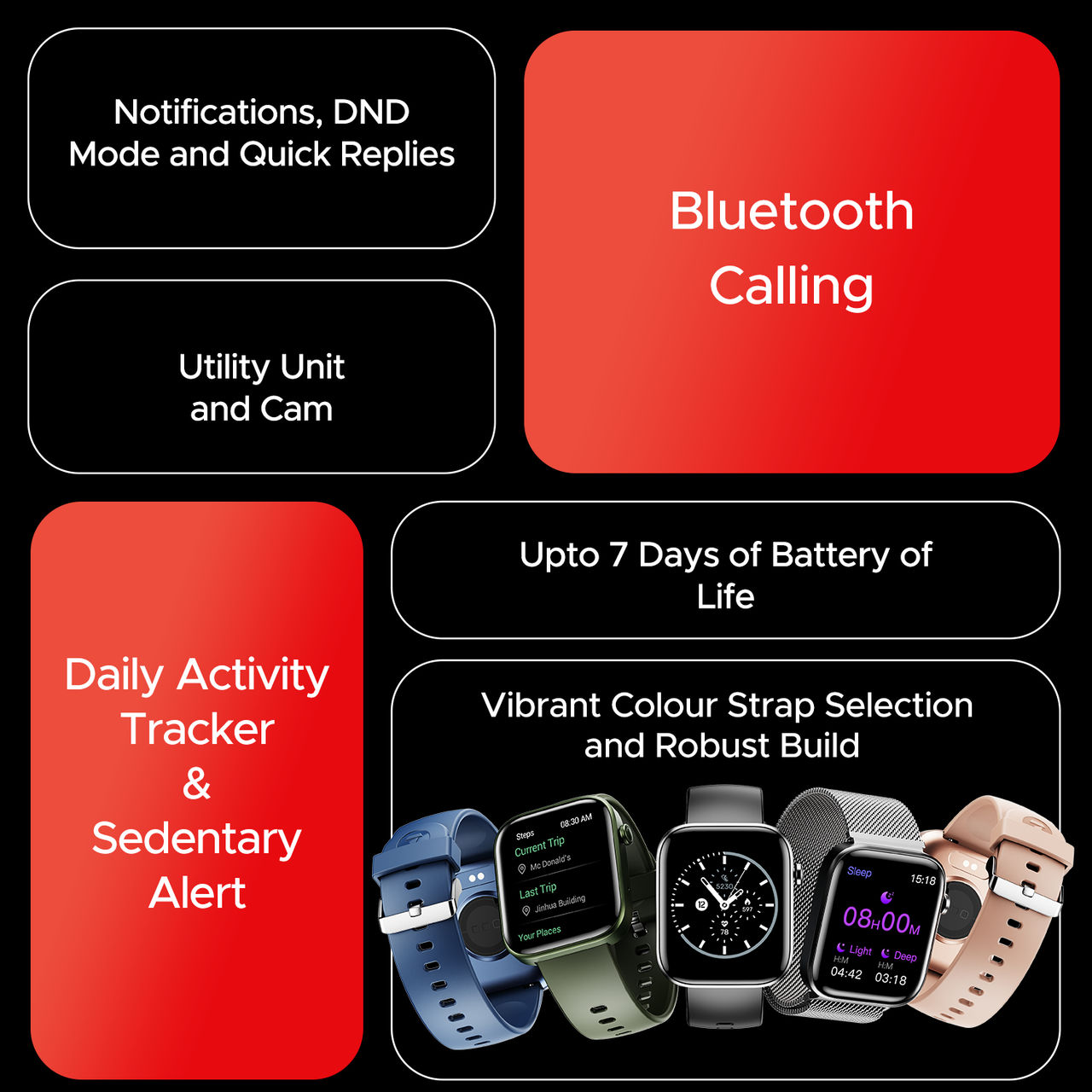 boAt Storm Call 3 Smartwatch | 1.83" Display | BT Calling - Mint Blue