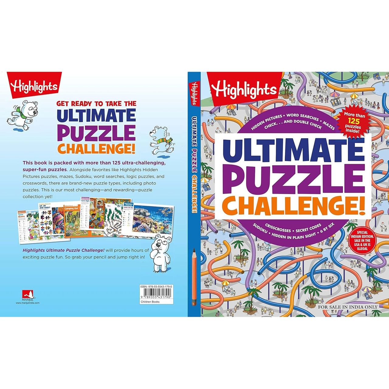 Ultimate Puzzle Challenge- More Than 125 Puzzles - Children Book | English