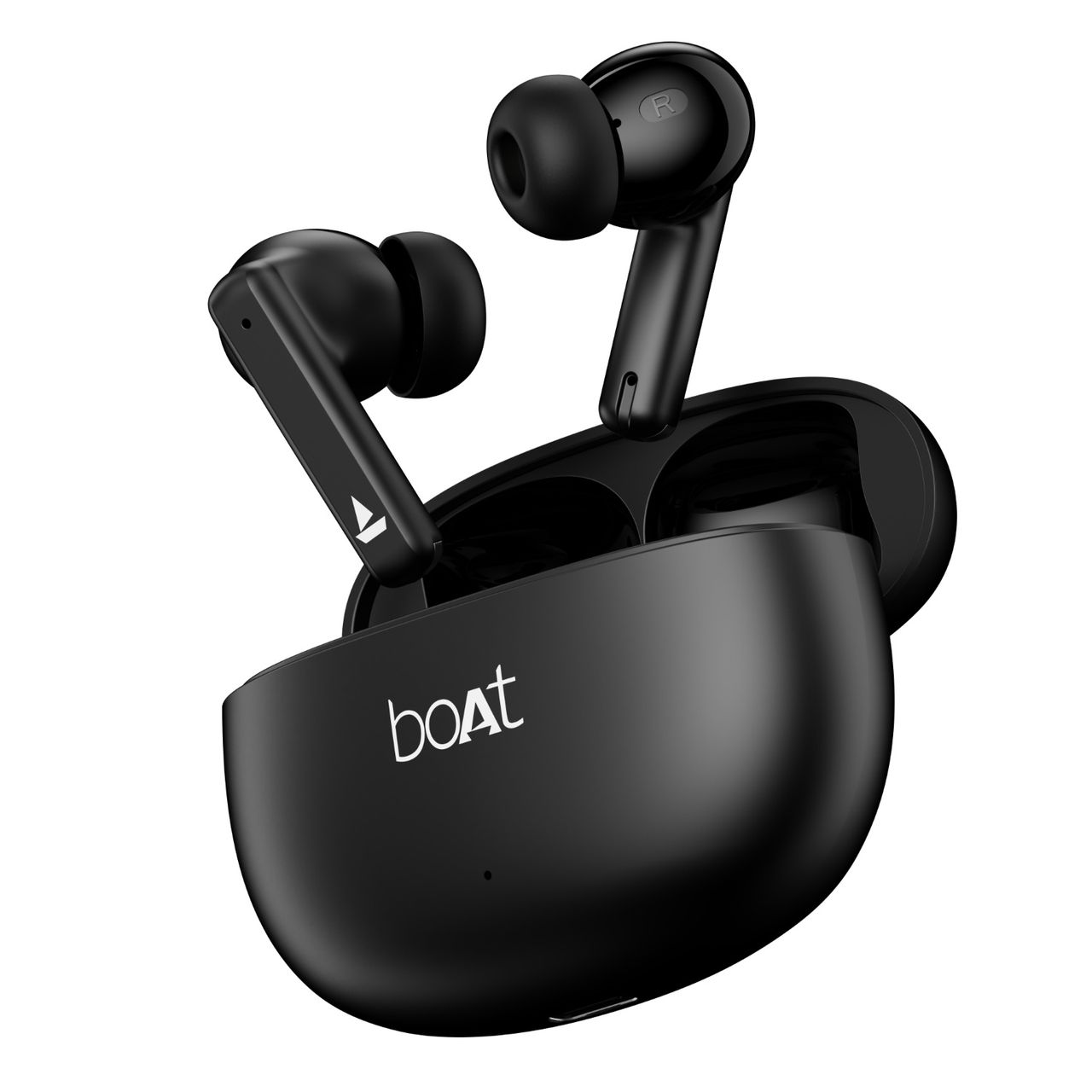 boAt Airdopes 170 ANC TWS Earbuds w/ 35dB ANC, 75H Playtime, Quad Mics w/ ENx Tech(Active Black)