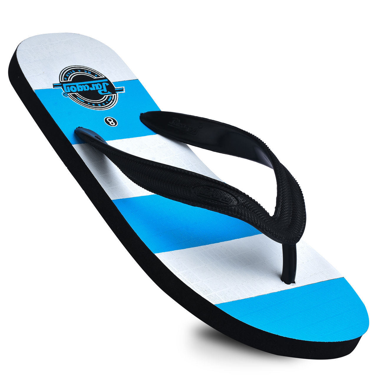 Paragon Trendy Lightweight Casual Flip Flops For Men Blue | UK 7