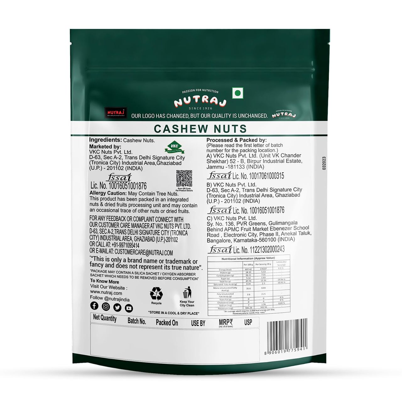 Nutraj Anymany Cashew/Kaju