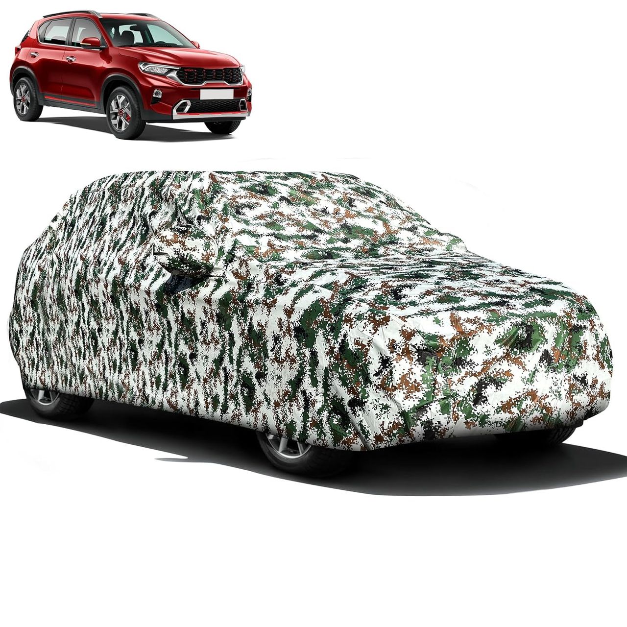 Autofy Kargil Car Cover For Kia Sonet | Year 2020 Onwards - Flock Layer Inside
