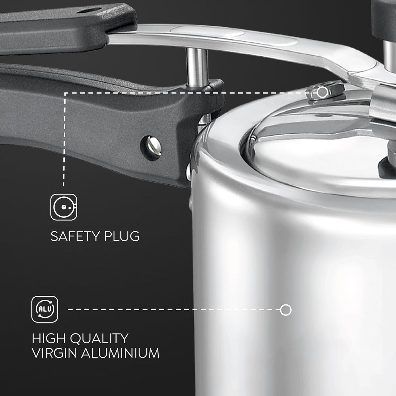 Judge by Prestige 3L ACE Aluminium Inner Lid Pressure Cooker
