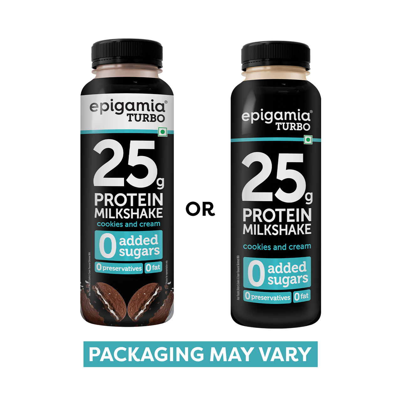 Epigamia Turbo Cookies and Cream Protein Milkshake