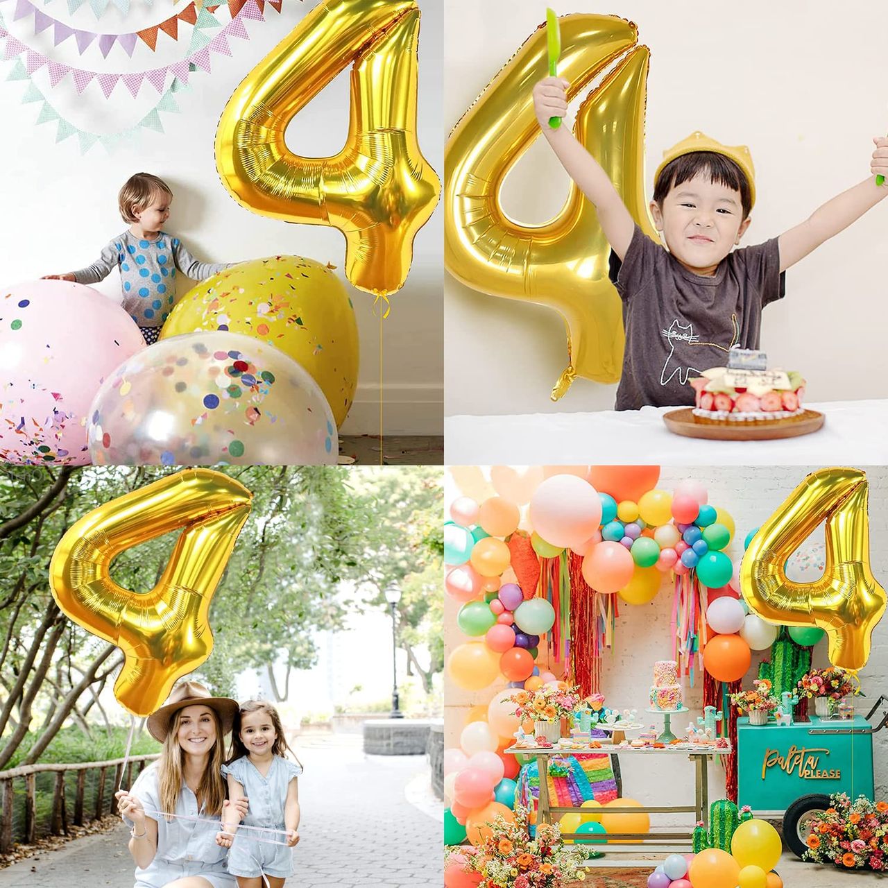 Let's Vybe Foil Balloon Number 4