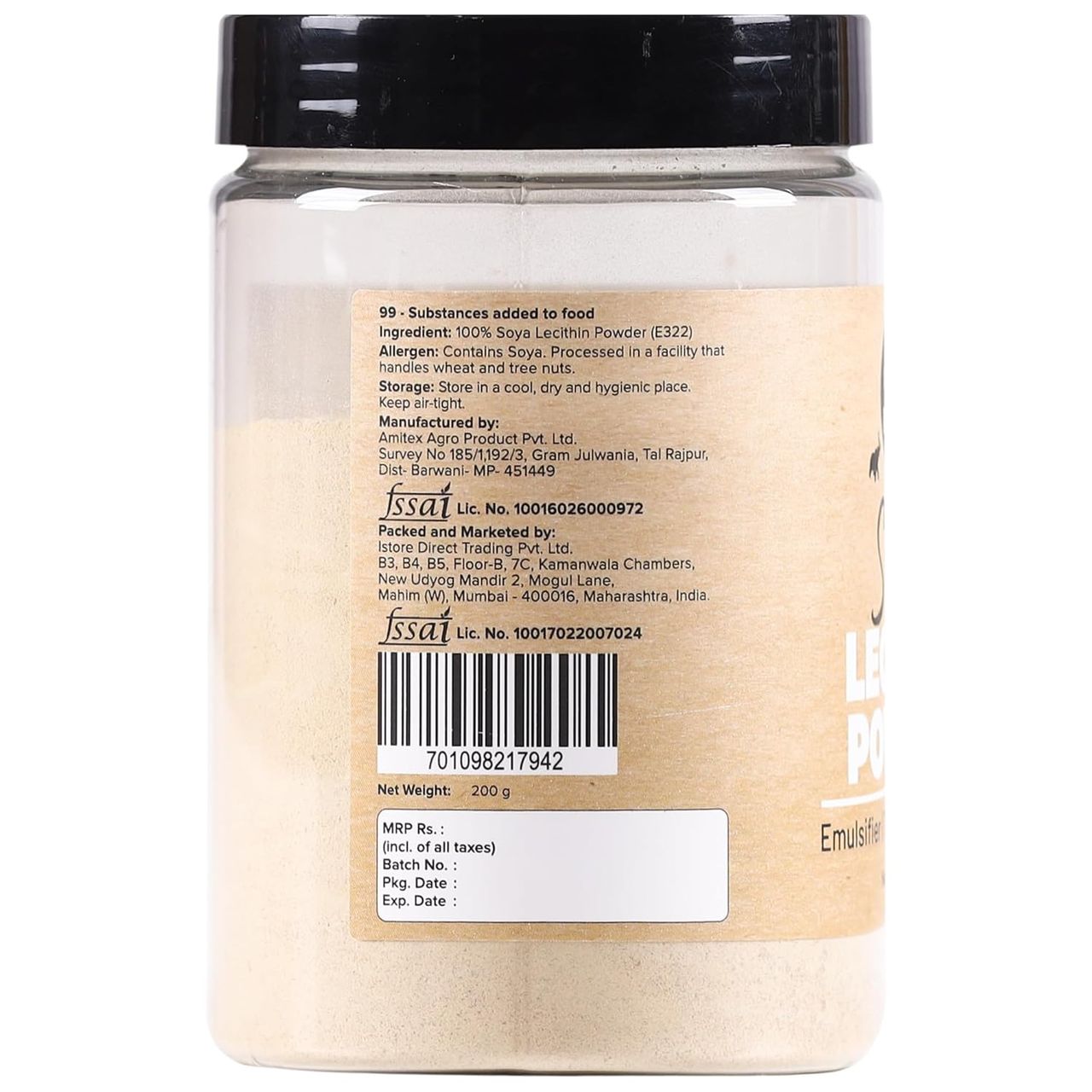 Urban Platter Soy Lecithin Powder | Soya Lecithinemulsifierthickenerstabiliser