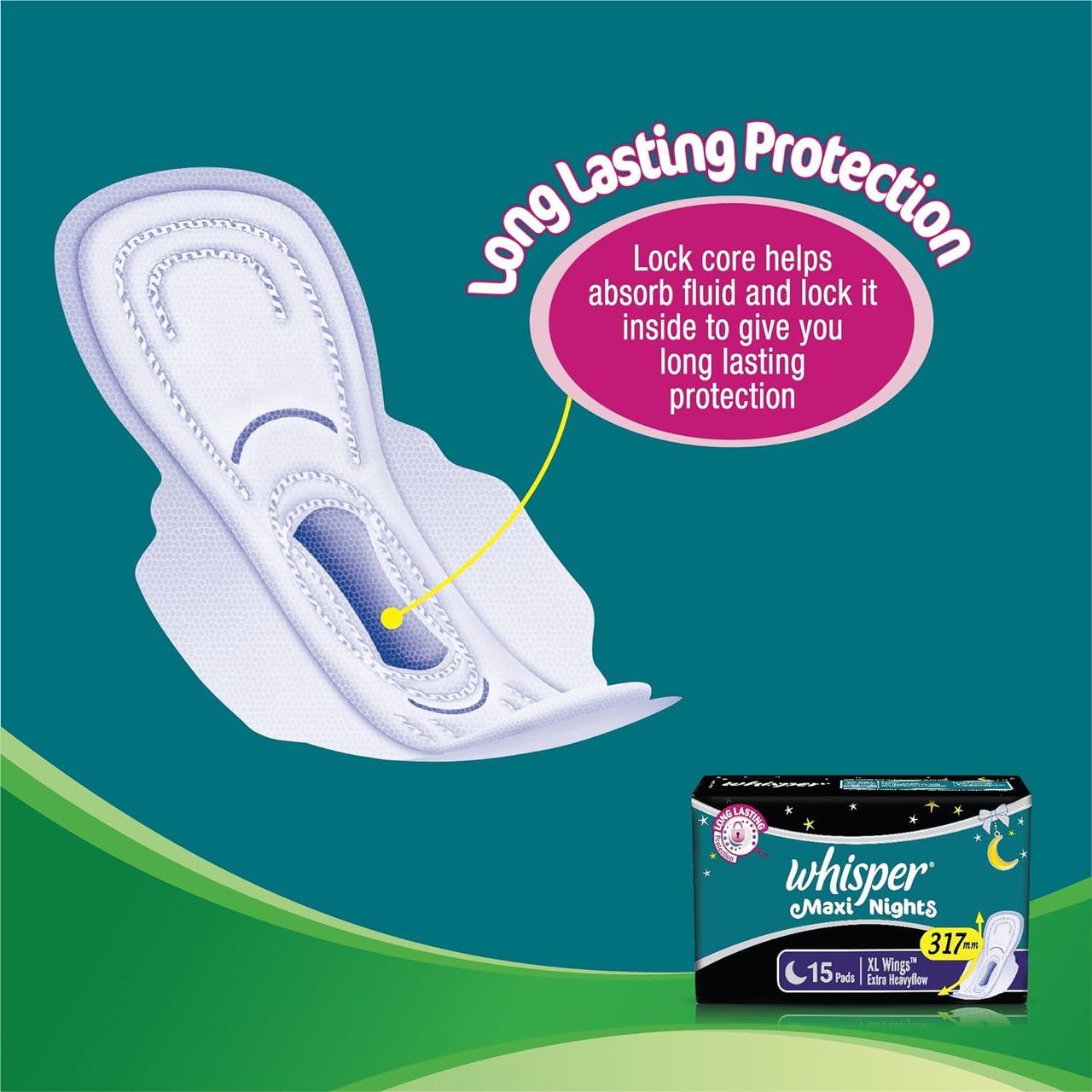 Whisper Maxi Nights XL Sanitary Pads