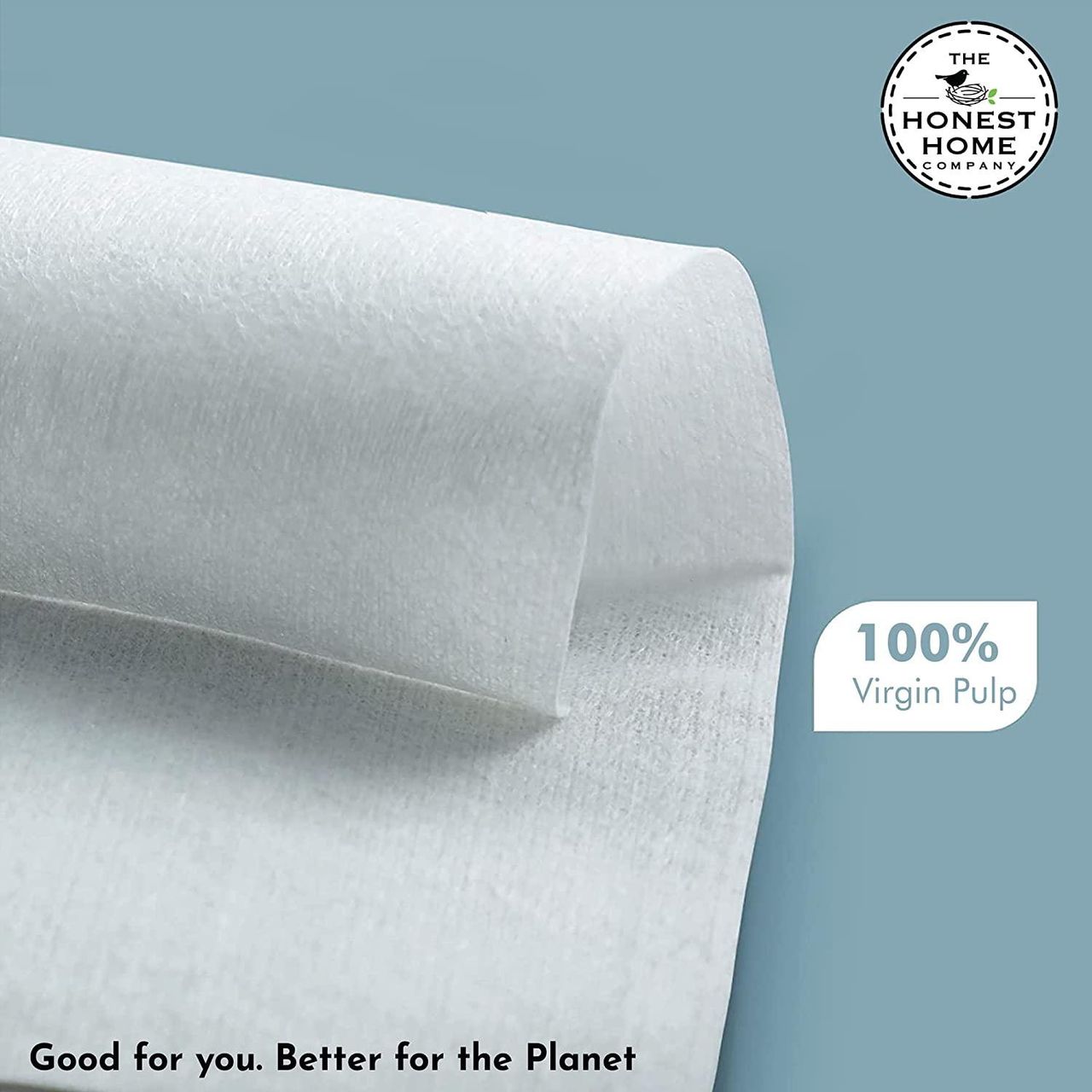 The Honest Home Company Face Tissue 100 Pulls | 2 Ply rating (Pack of 3)