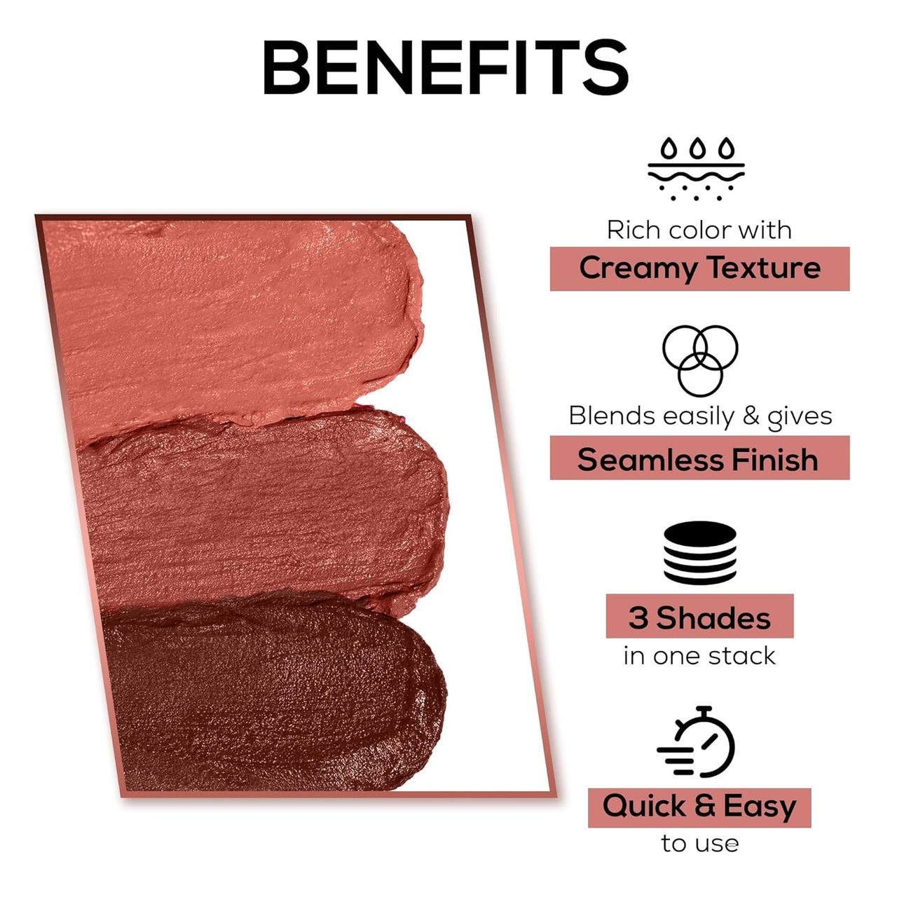 Renee Glam Stack 3-In-1 Lip & Cheek Tint - Nude