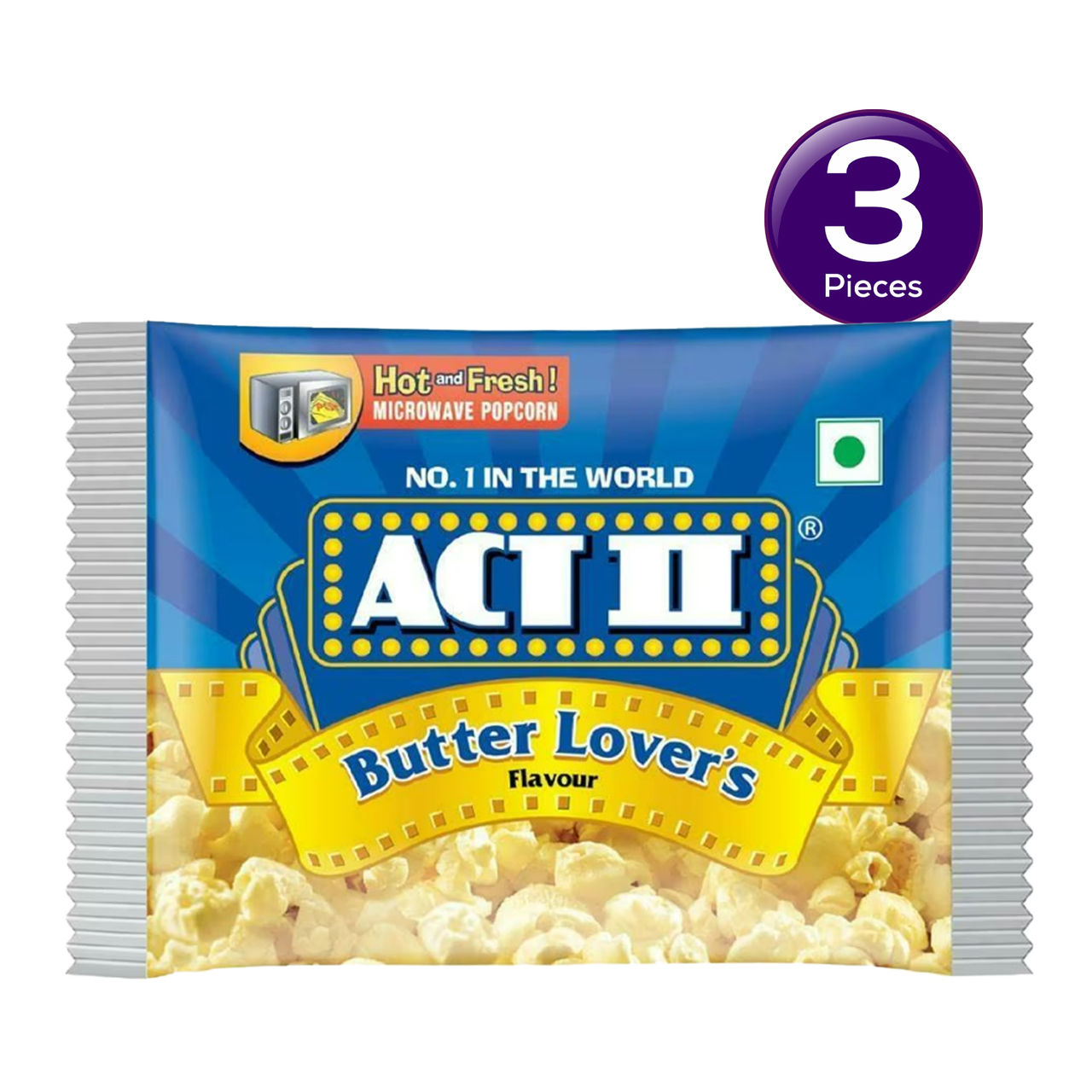 ACT II Microwave Popcorn Butter Lover 99 g Combo