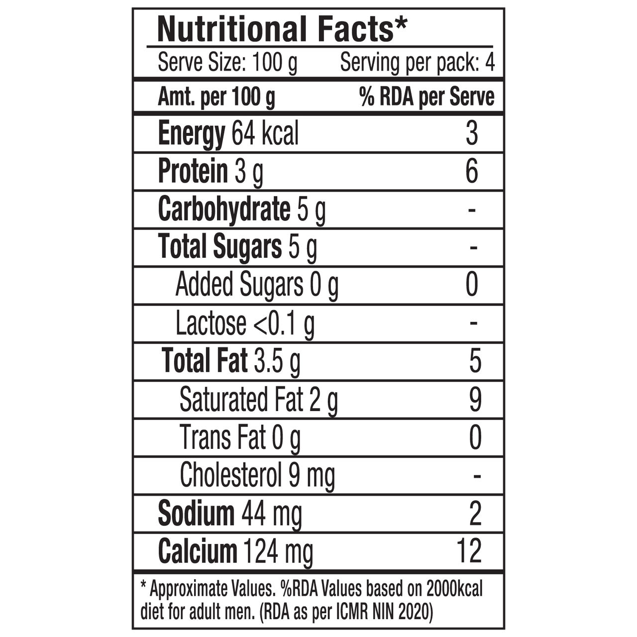 Epigamia Lactose Free Curd 400 g Combo