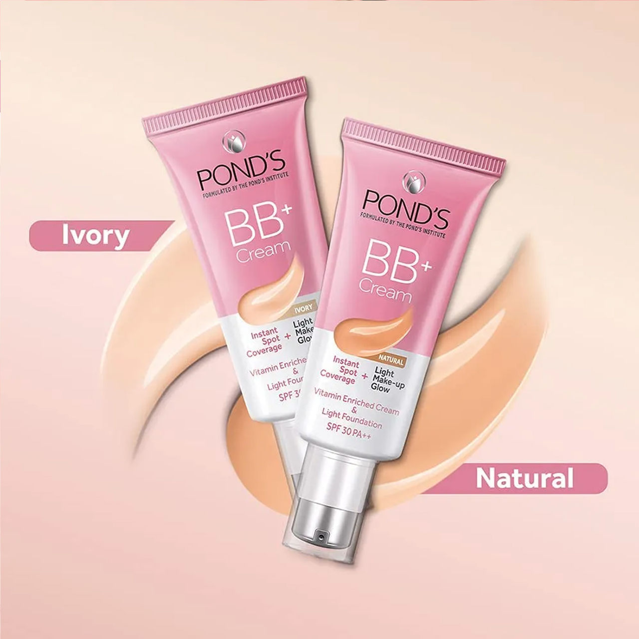 Pond's Bb+ Cream Instant Spot Coverage + Light Make-Up Glow Natural