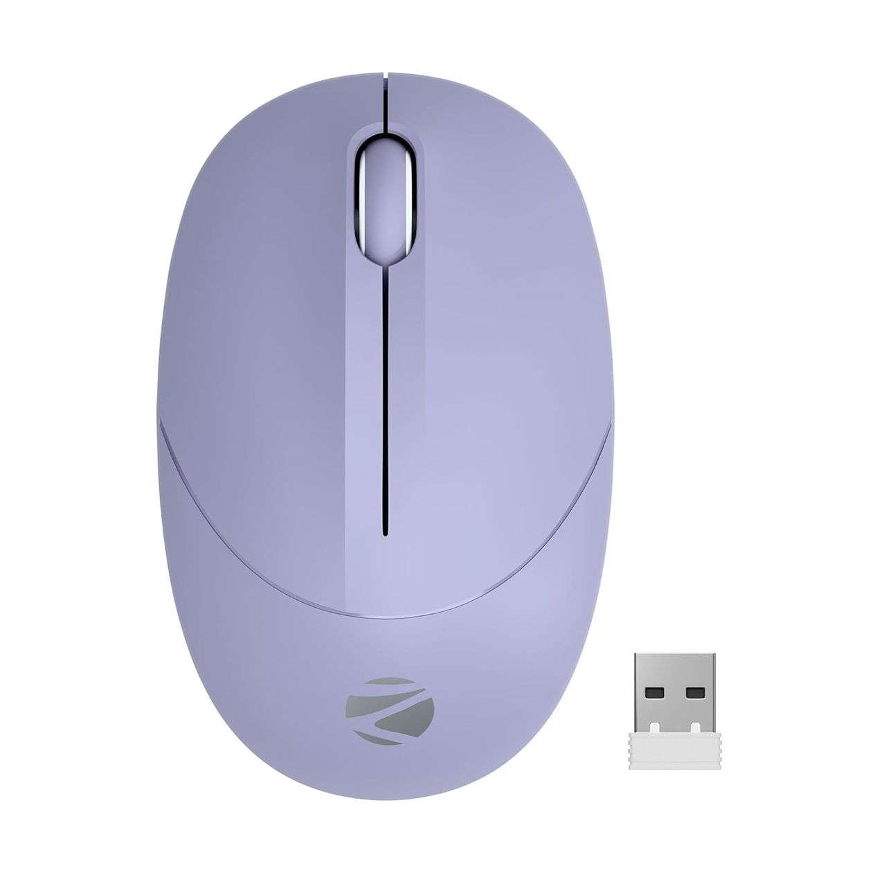 Zebronics Panther | Wireless Mouse | 1600 Dpi | Silent Operation | 3 Buttons | Purple